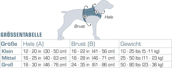 Kurgo RSG County Hundegeschirr, Verstellbare Nacken- und Brustgurte, Mit zwei Griffen und Schnellver