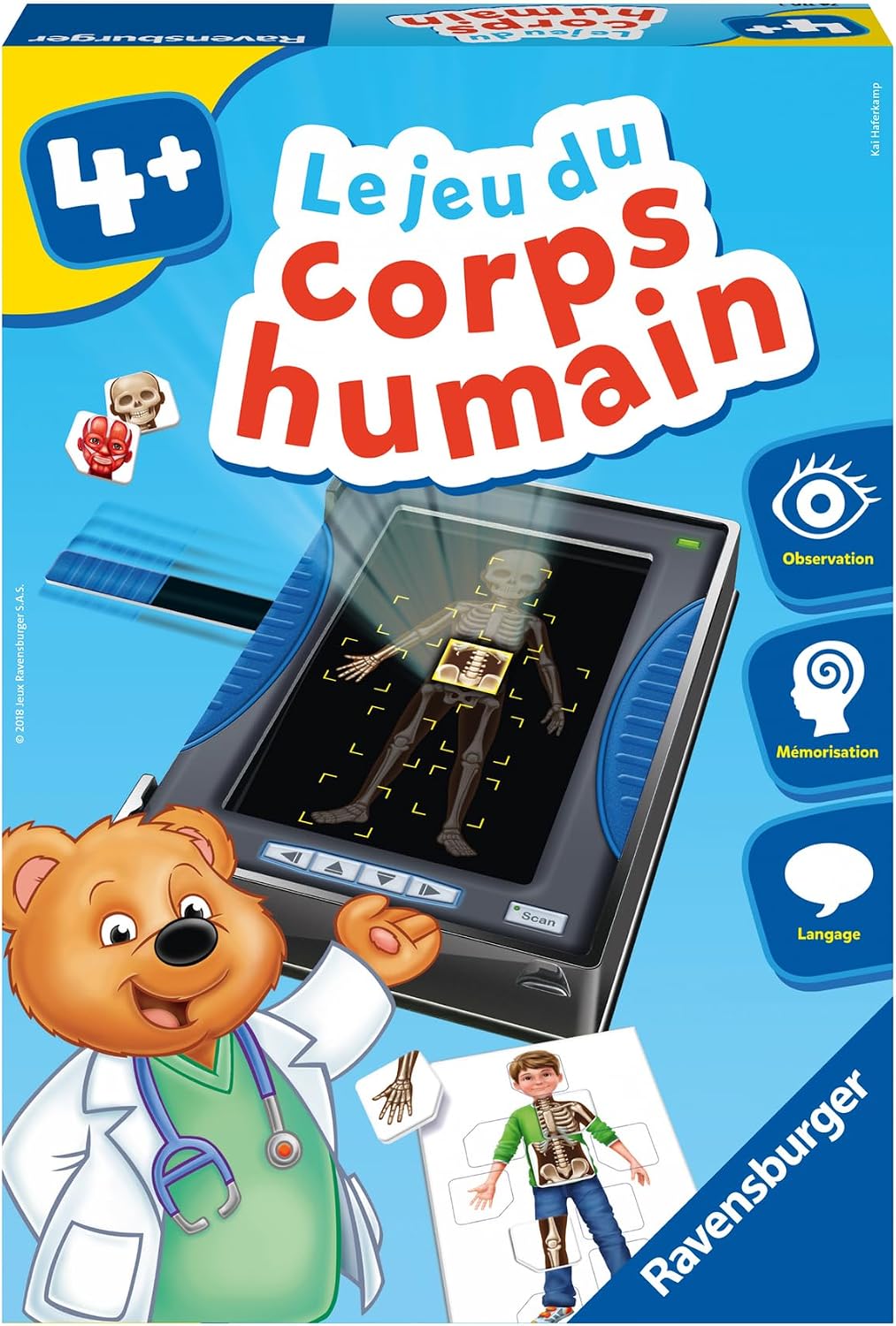 Ravensburger - Lernspiel - Das Spiel mit dem menschlichen Körper - Fortschreitende Entdeckung der Hu