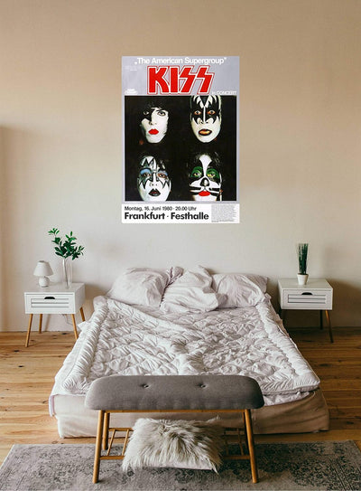 KISS - Creatures of Night, Frankfurt 1980 » Konzertplakat/Premium Poster | Live Konzert Veranstaltun