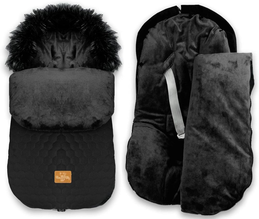 BlueKitty Fusssack 0-16 kg, Winterfusssack, Schlafsack, Schlitten, Footmuff, Kinderwagensack, Wasser