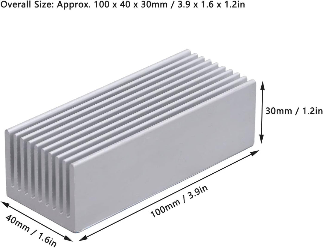 Kühlkörper, 2 Stück im Set Aluminium Kleine Und Kompakte Kühlkörper Heatsink für Leiterplatten und C
