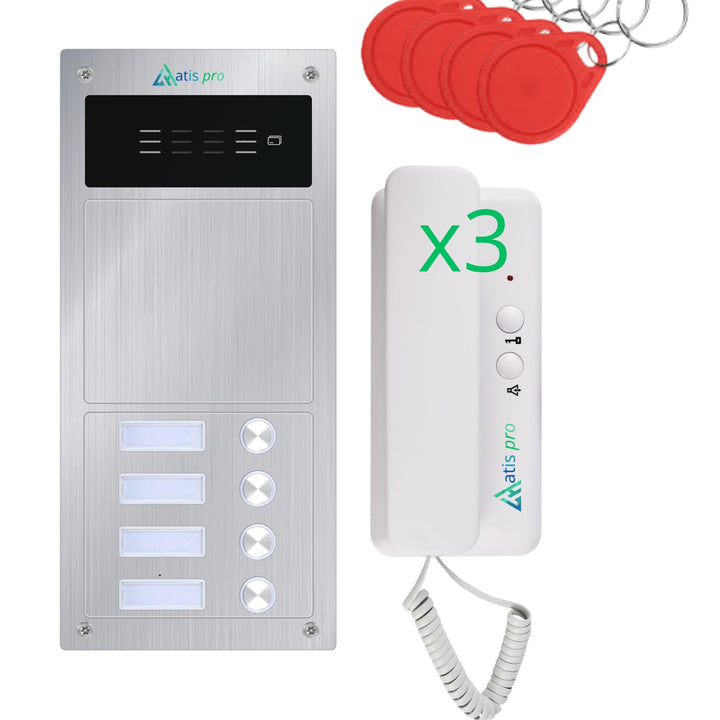Automatische Türsprechanlage (3 Gehäuse) 3 Haus, 3 Haus