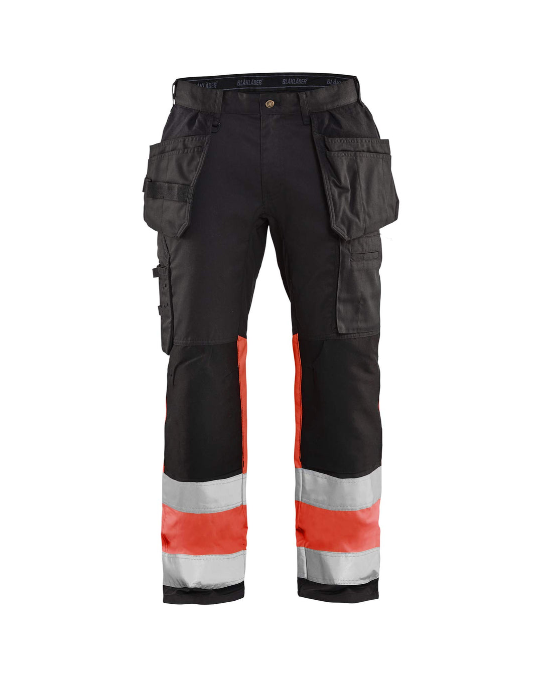 Blaklader 155818119955C148 High VIS Arbeitshose mit Stretch, Schwarz/Rot, Grösse C148