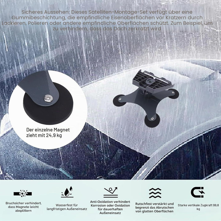 Gen 3 Dachhalterung, Auto Montageset, Standard V3 Magnethalterung für Internet Kit Satellite, Edelst
