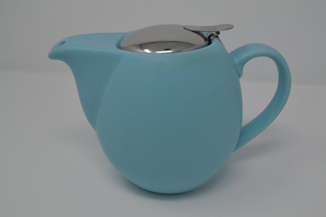 Saara, 0,9 Liter Teekanne aus Keramik mit Einsatz, keramik, Matt Sky Blue, 0.9 Litre, Matt Sky Blue