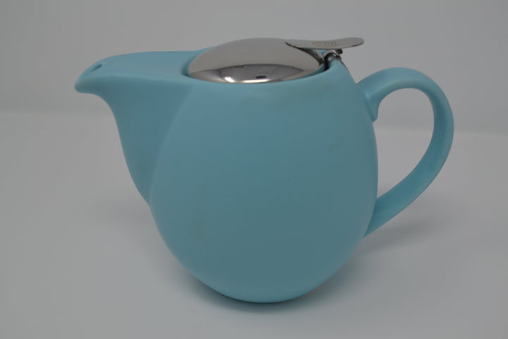 Saara, 0,9 Liter Teekanne aus Keramik mit Einsatz, keramik, Matt Sky Blue, 0.9 Litre, Matt Sky Blue