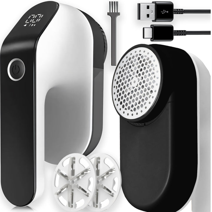 Retoo Fusselrasierer Elektrisch 5W mit LED-Anzeige - Fusselentferner Wiederaufladbarer USB-C Flusene