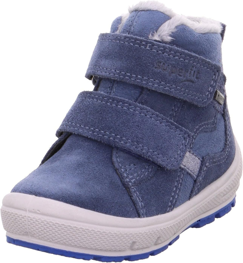 Superfit Baby-Mädchen Groovy Warm Gefütterte Gore-tex Schneestiefel 19 EU Blau Grau 8000, 19 EU Blau