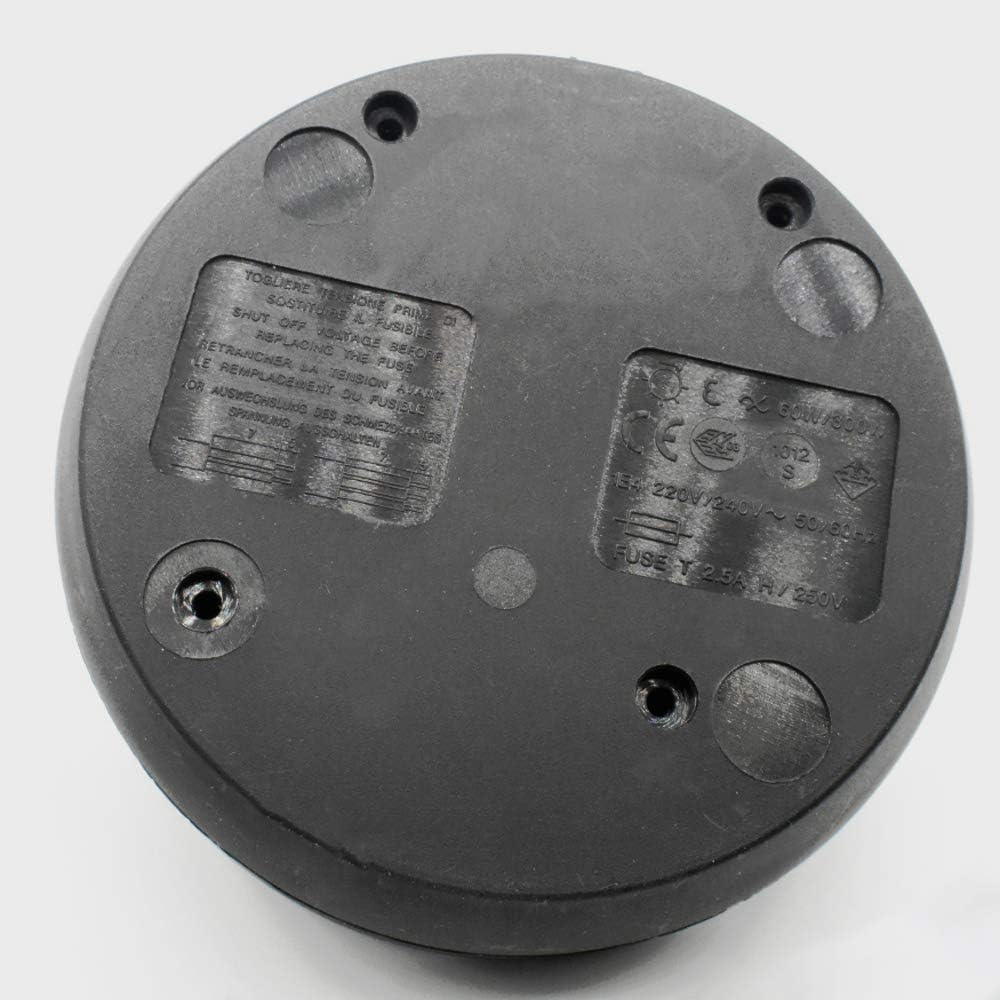 Universal Dimmer 60-300W Rund Fussdimmer HV 230V mit Schieberegler u. Druckschalter Mod.1012 incl. A