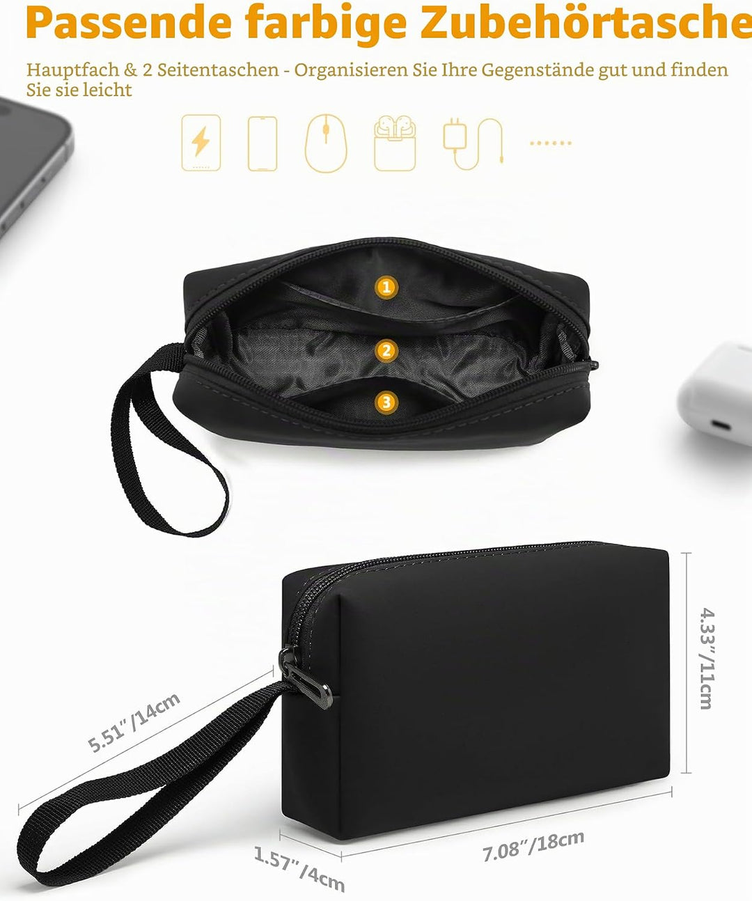 HYZUO 13 Zoll Laptop Hülle Tasche mit Einstellbarer Ständer für MacBook Air 13 M5 A3449 M4 M3 M2 M1