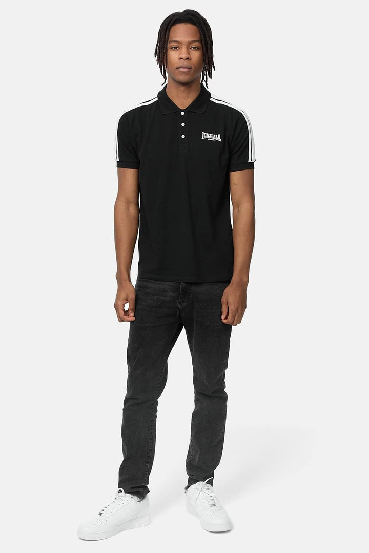 Lonsdale Herren Brochel Poloshirt XL Black/White, XL Black/White