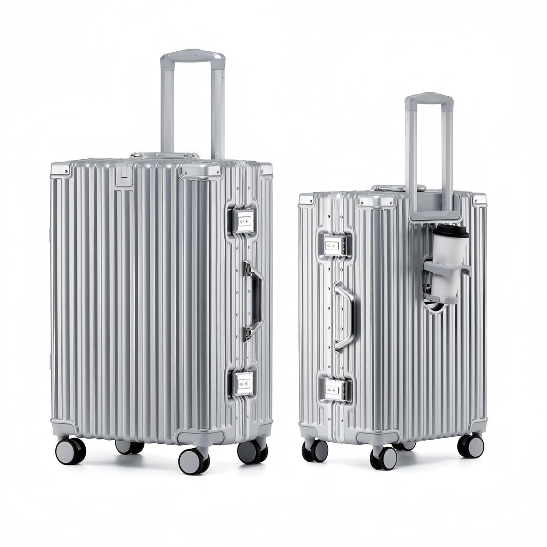Aoliwei Handgepäck Koffer S 55cm - Alurahmen Hartschalenkoffer aus 100% Polycarbonat, ca. 40L - Prem