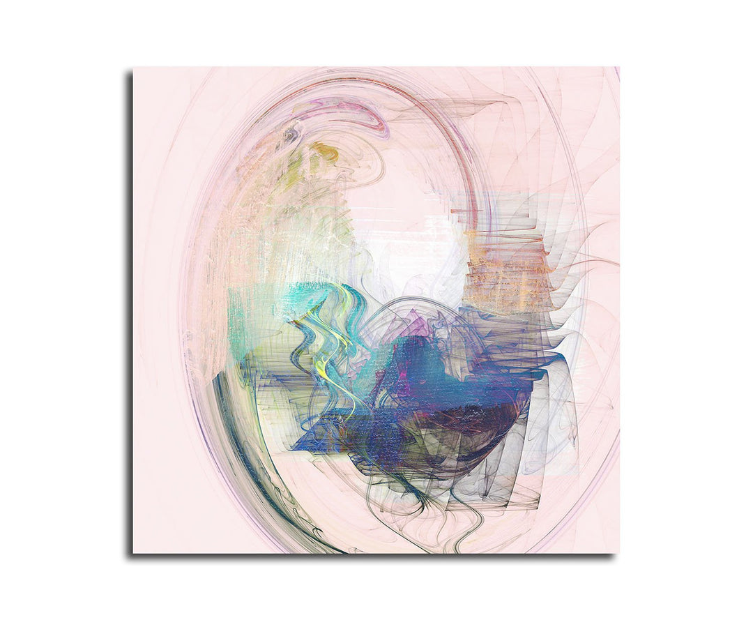 Paul Sinus Art Auf Abwegen - Abstrakt364_60x60cm Bild auf Leinwand Abstraktes Wandbild Moderne Kunst