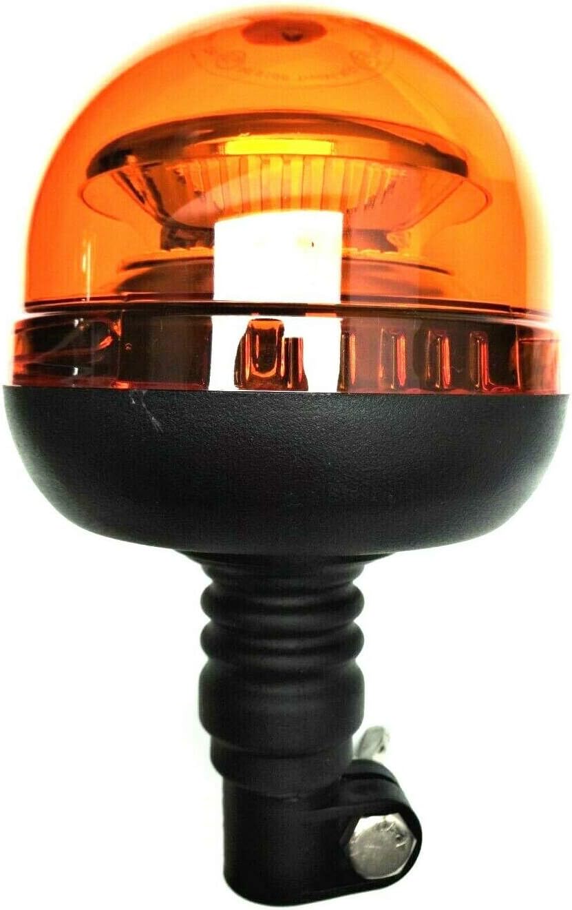 Orange LED Rundumleuchte Warnleuchte 45 LED 12V 24V R65 R10 E9 Drei-Licht-Modus