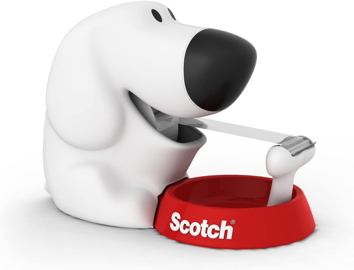 Scotch Crystal Klebeband, transparent, Vorteilspack, 8 Rollen, 19mm x 33m & Scotch Tischabroller ink