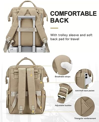 Rucksack Damen,Wasserdicht Cityrucksack Handgepäck Laptop Lässig Rucksack Tasche 2 in 1 mit Laptopfa