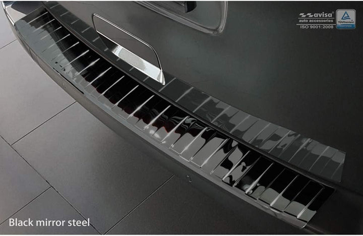 Spiegelschwarz Edelstahl Heckstossstangenschutz kompatibel mit Citroën Spacetourer / Peugeot Travell