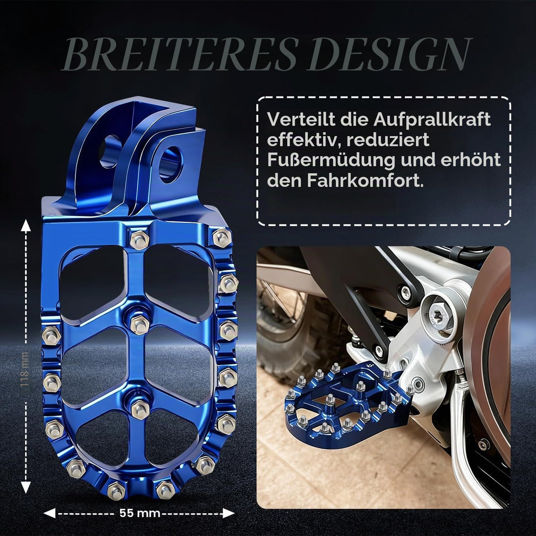 JFGRACING Motorrad CNC Fussrasten Fussrasten Ruhepedale Für 65-701 TE TC FE FC Enduro SUPER Moto 14-