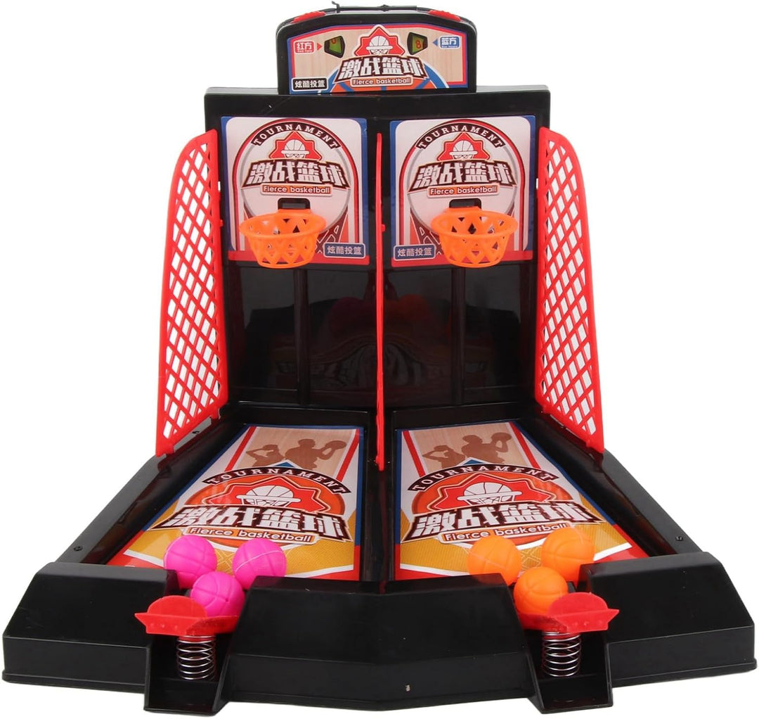 VGEBY Basketball Desktop Spielzeug, Kinder Basketball Tabletop Spiel Schiessen Katapult Spielzeug Se