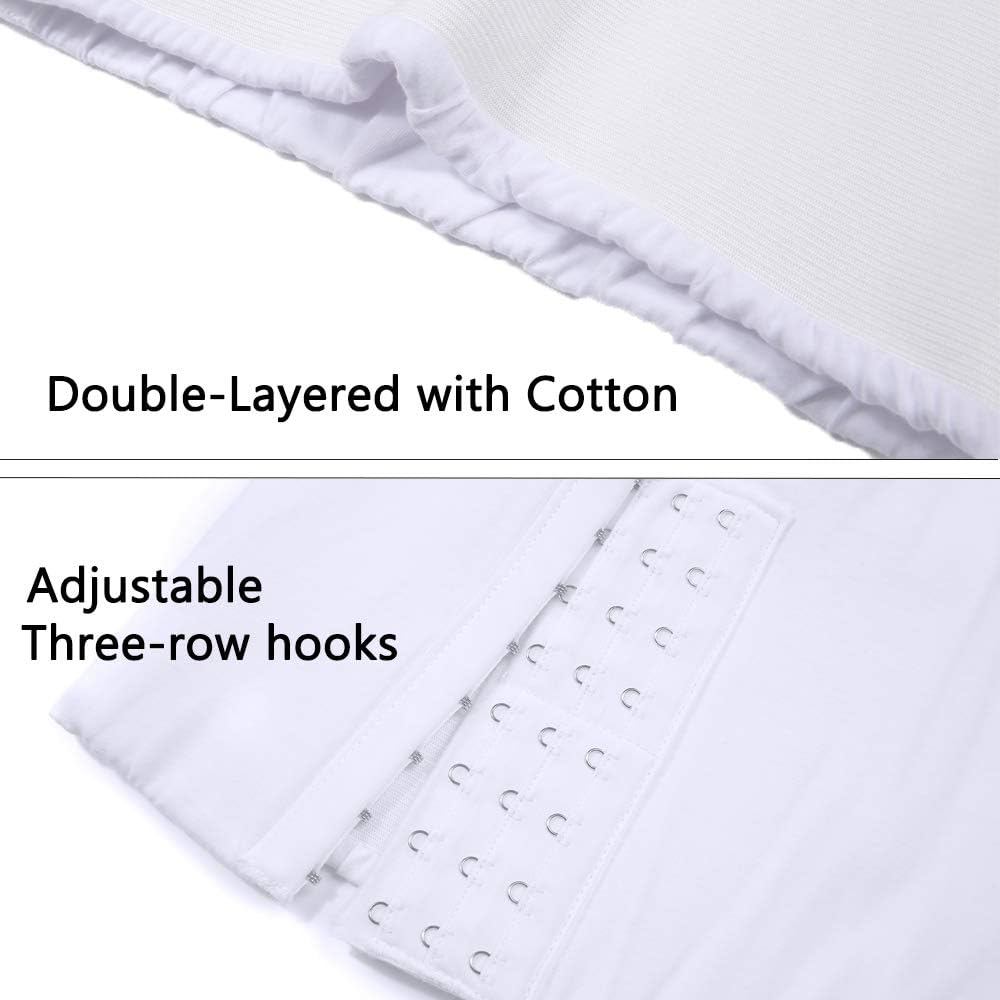 XUJI Brust binder Atmungsaktiv Baumwolle mit Gummiband für Transgender FTM Weiss S, Weiß S