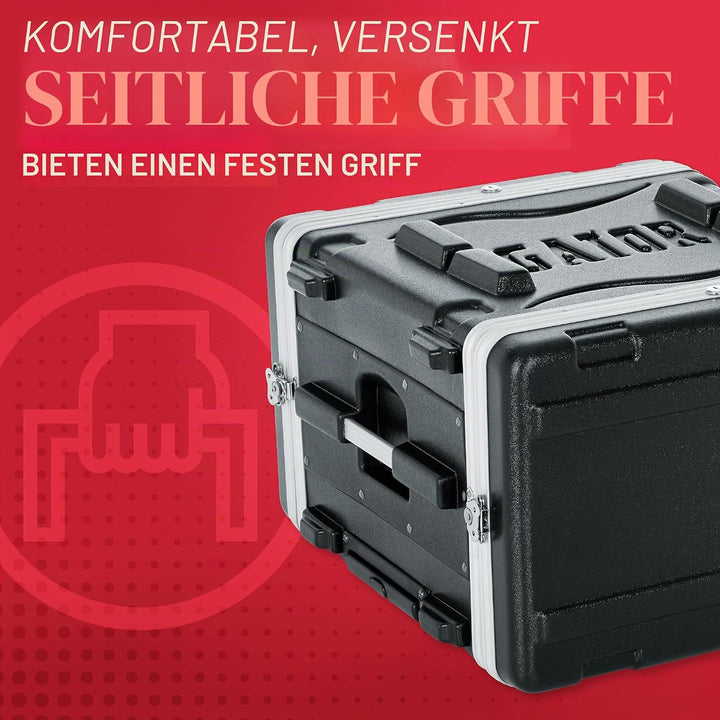 GATOR-Koffer Gestell 19"-Polyethylen GRR 6 U mit Rollen, 6 U