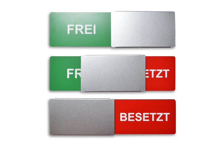 Frei/Besetzt-Schild "Style" - 175x50 mm - Design made in Germany - Hochwertig-gravierte Buchstaben -