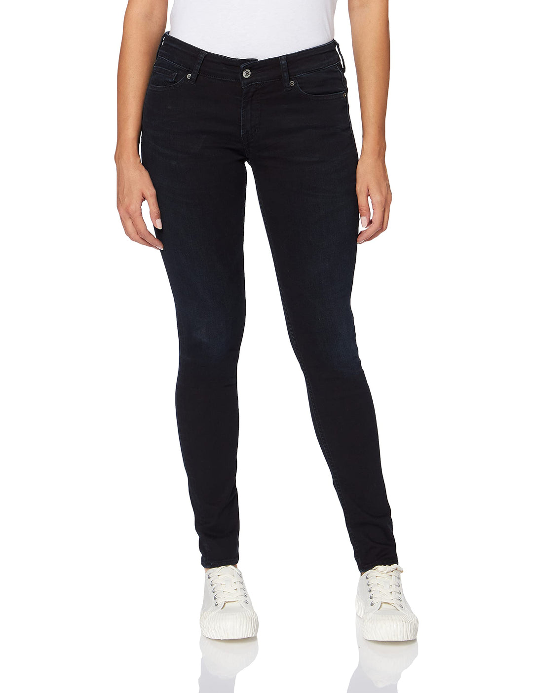 Kings of Indigo Damen Juno Jeans 26W / 32L Blau (Midnight Overdye 3005), 26W / 32L Blau (Midnight Ov