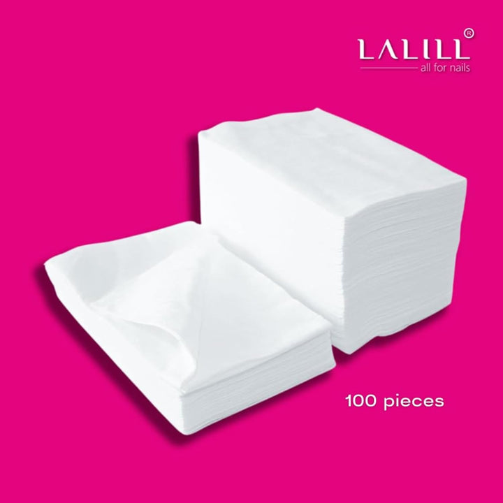 LALILL Einweghandtücher für Pediküre 100 Stück - Handtücher Set Weiss aus Zellulose für Pediküre-Beh