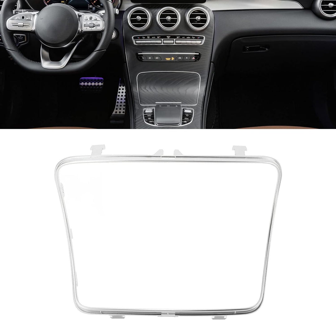 Aramox Mittelkonsolen-Getränkehalter-Verkleidung, Passend für W205 C205 S205 C-Klasse 2015–2021, Kon