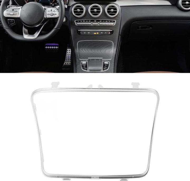 Aramox Mittelkonsolen-Getränkehalter-Verkleidung, Passend für W205 C205 S205 C-Klasse 2015–2021, Kon