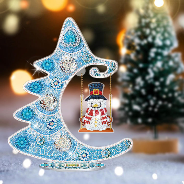 LYLIDIA Diamond Painting Weihnachten Erwachsene Weihnachtsbaum Schneemann Beidseitig DIY 5D Weihnach