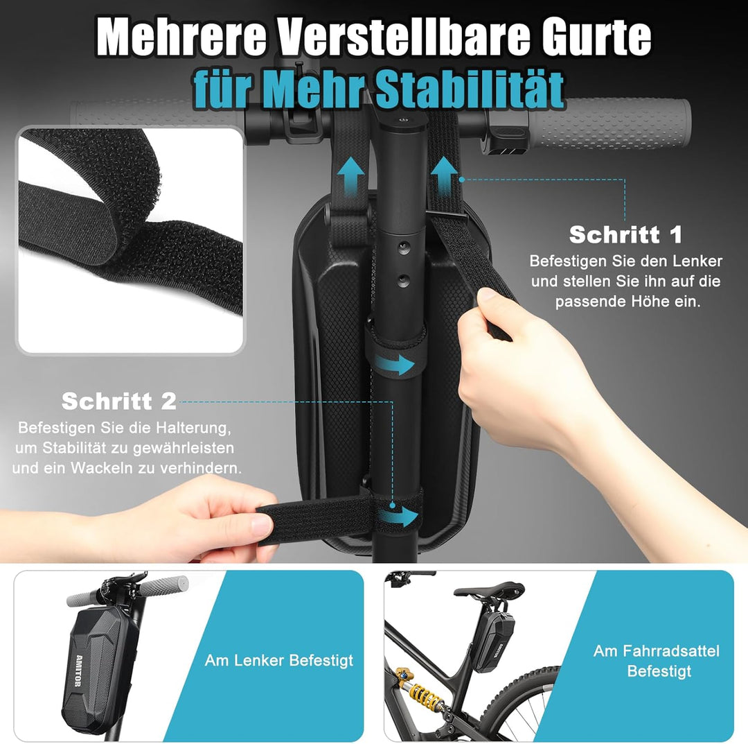 E Scooter Tasche 3L Wasserdicht Leicht mit Eva Hard Sell für Xiaomi Segway Ninebot Elektroroller, Gr
