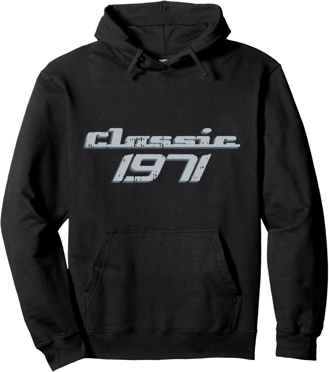 Classic 1971 Retro 50 Years Old 50th Birthday Gift Men Women Pullover Hoodie
