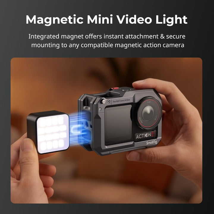 SMALLRIG Magnetische Mini-LED-Videoleuchte für Action-Kameras