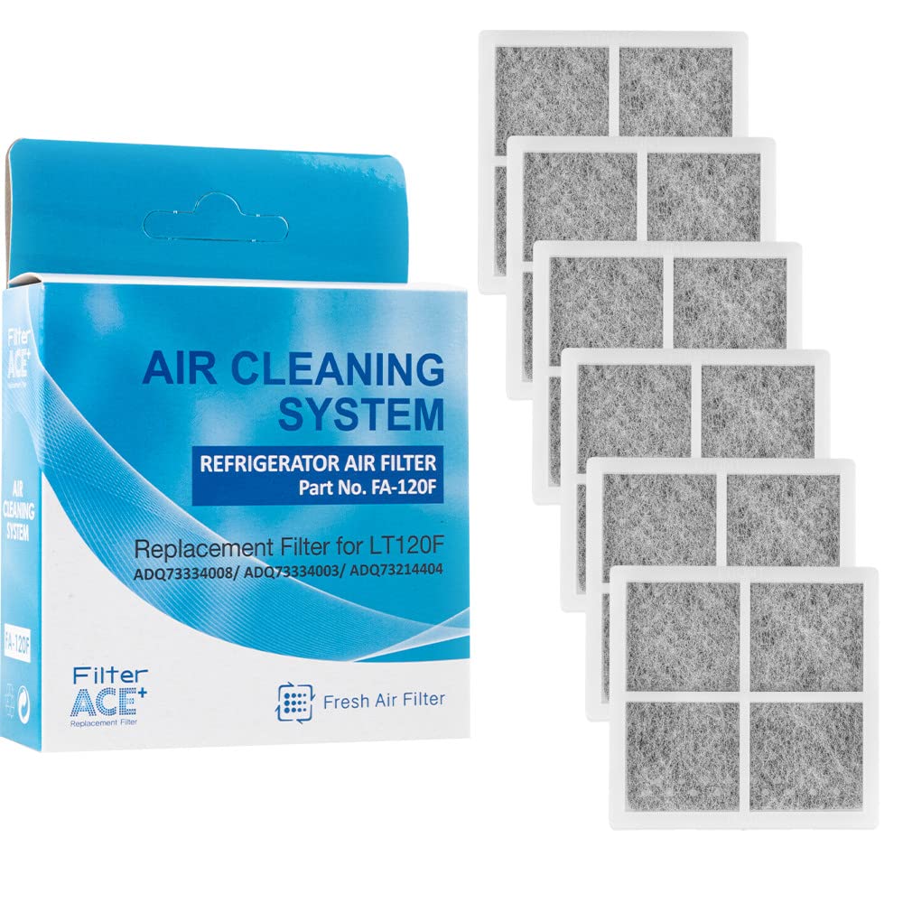 ACE+ FA-120F | Luftfilter für Kühlschrank, kompatibel mit LG Pure N Fresh ADQ73214405 ADQ73214404 AD