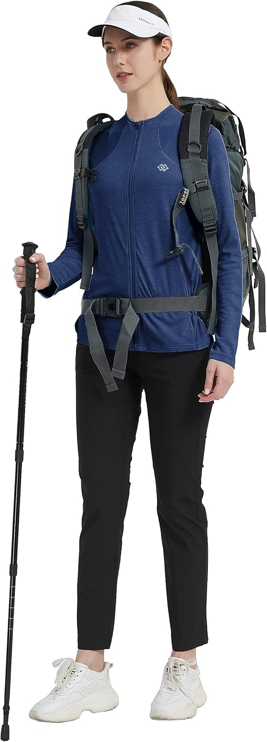 Damen Laufjacke Leicht Sportjacke Trainingsjacke Langarm Fitness Wandern Yoga Jacke Atmungsaktive Fu