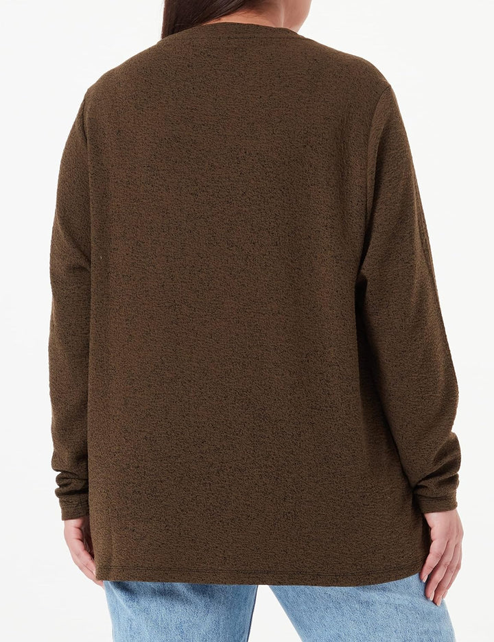 Noppies Damen Sweater Onarga Nursing Long Sleeve Pullover 36 Dark Olive - P981, 36 Dark Olive - P981