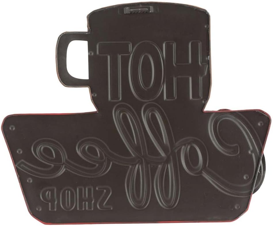 Open Road Brands Rustikales Wandschild aus Metall mit Aufschrift Hot Coffee-Shop Mehrfarbig, Mehrfar
