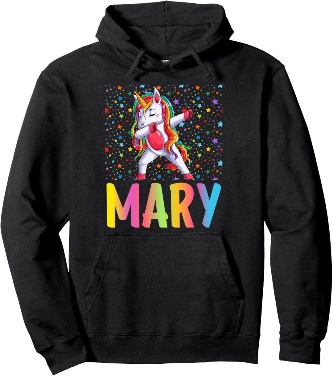 Einhorn Mary abtupfen Pullover Hoodie