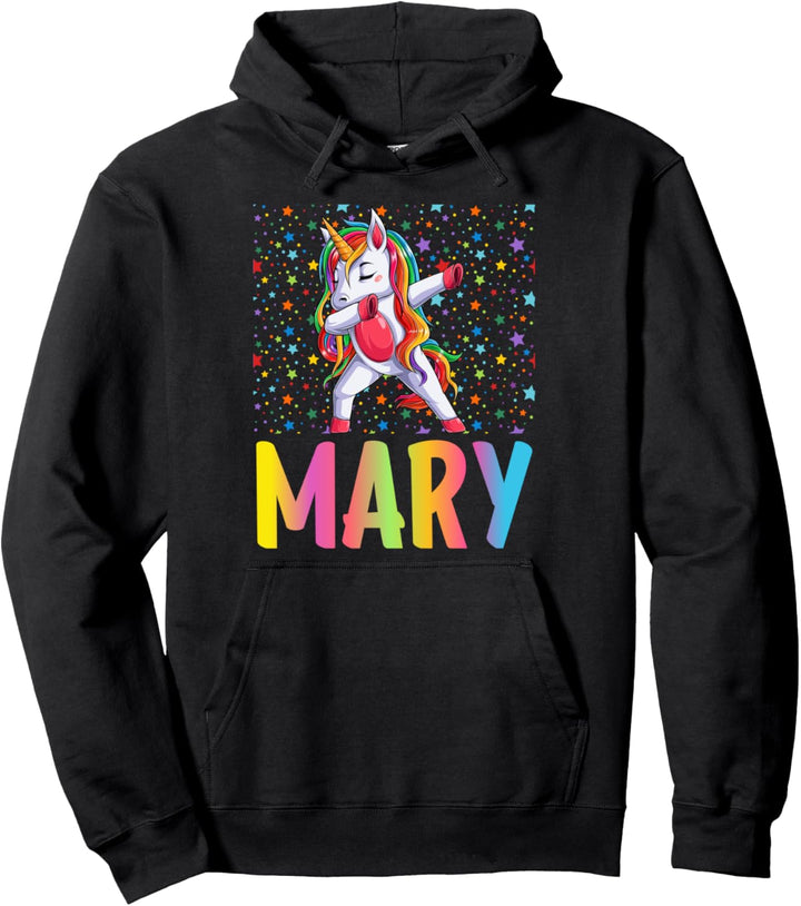 Einhorn Mary abtupfen Pullover Hoodie