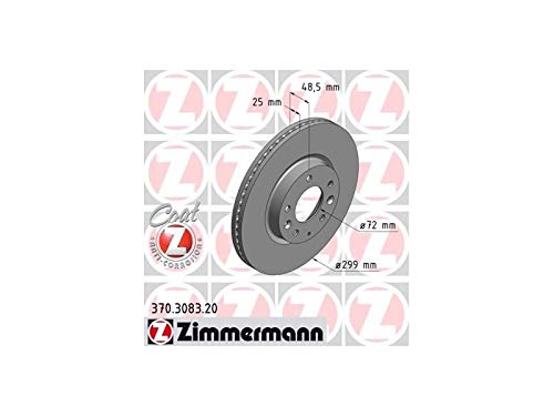 ZIMMERMANN 370.3083.20 Bremsscheibe, vorne, Coat Z