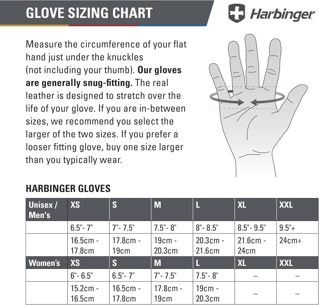 Harbinger Power Gewichtheber-Handschuhe Unisex XX-Large Schwarz, Unisex, Grösse XXL Schwarz