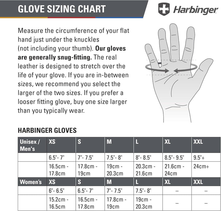 Harbinger Power Gewichtheber-Handschuhe Unisex XX-Large Schwarz, Unisex, Grösse XXL Schwarz