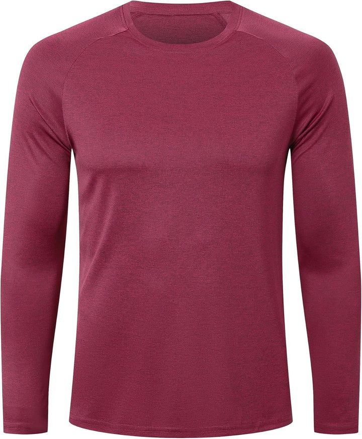 ZENGVEE 4 or 5er Pack Langarmshirts Herren Sport Tshirts Men Schnelltrocknend Kationisches fur Outdo