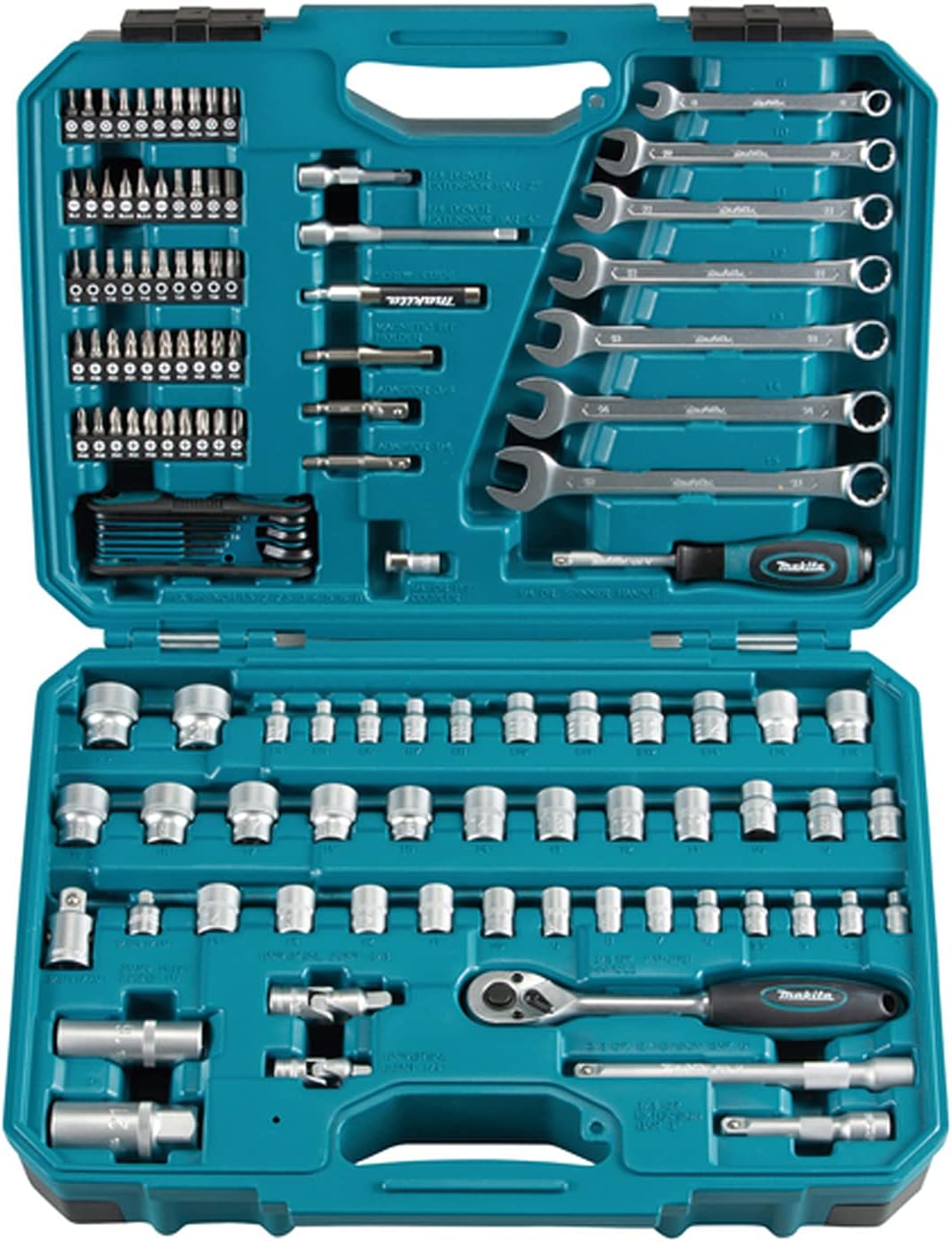 Makita E-06616 Werkzeug-Set 120-tlg Single Einzelbett, Single Einzelbett