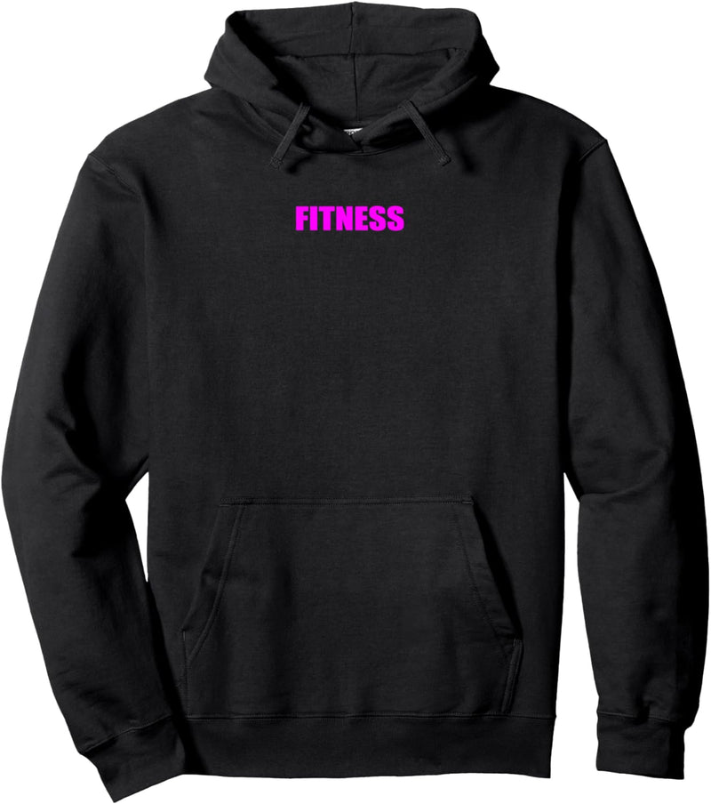 Fitness schlicht modern Pink Gym Workout pinke Schrift Pullover Hoodie