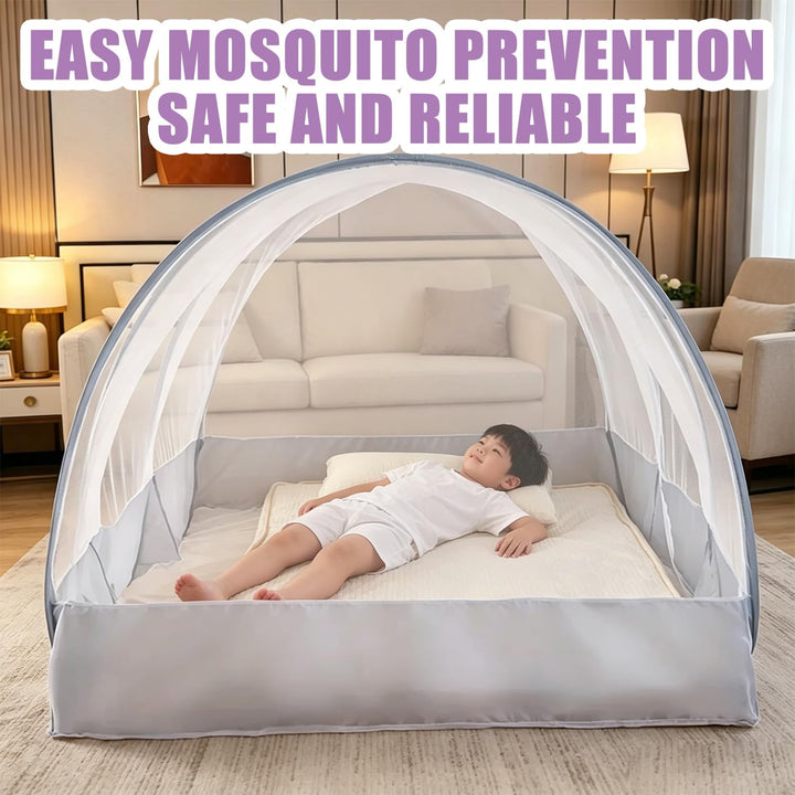 Moskitonetz Pop Up 190x90x90 cm, Moskitonetz Bett Klappbar, Tragbares Faltbares Mückennetz für Outdo