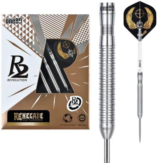 ONE80 Steel Darts R2 Revolution R2 Interchange Re-negade 2,35 mm Point VHD Steeltip Dart Steeldart m