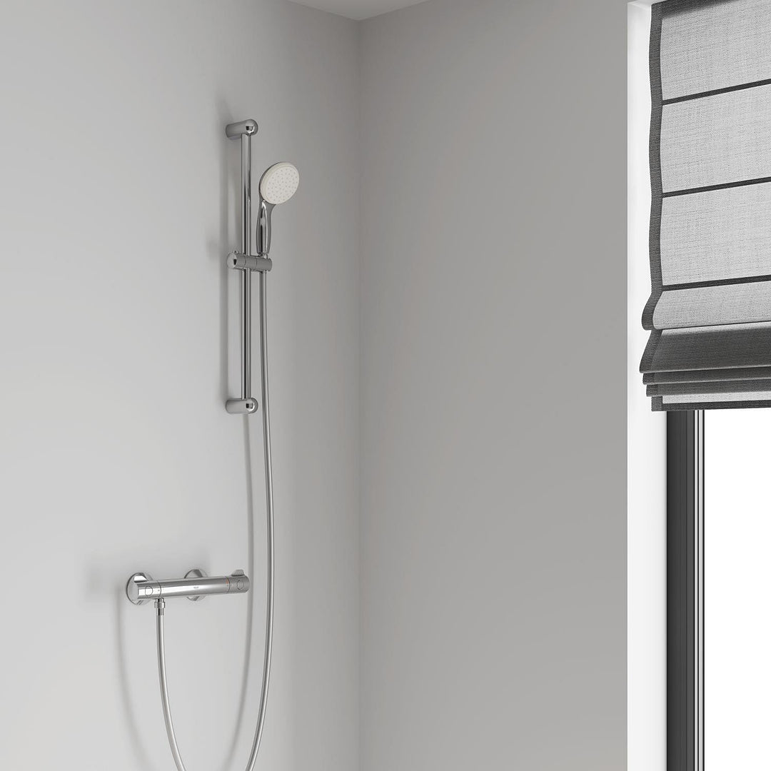 GROHE Start Cube - Eckseifenschale (für Eckmontage, langlebig), supersteel, 41106DC0 + Kleber- Set f