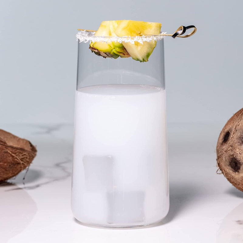 KROSNO Wassergläser Longdrinkgläser Trinkgläser | Set von 12 | 540 ML | Avant-Garde Kollektion | Per